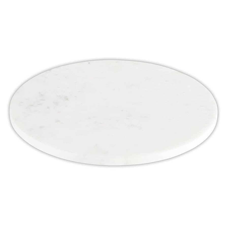 Santa Barbara Design Studio Table Sugar Marble Lazy Susan, 14-Inch Diameter, White | Amazon (US)