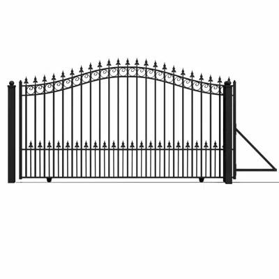 6 ft. H Prague Steel Single Sliding Driveway Gate | Wayfair North America