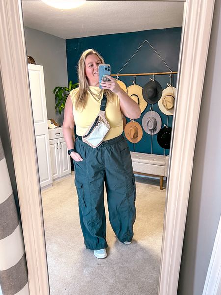 I just cannot stop wearing these baggy fit cargo pants - seeing these everywhere at stores and so fun to style. I wore with my bright yellow tank top, Cross body bag, and platform sneakers. 

Cargo pants 
Plus size cargo pants
Plus size pants
Spring pants
Plus size outfit 
Spring outfit 
Platform sneakers 
Target shoes 
Active cross body bag 

#LTKover40 #LTKstyletip #LTKplussize