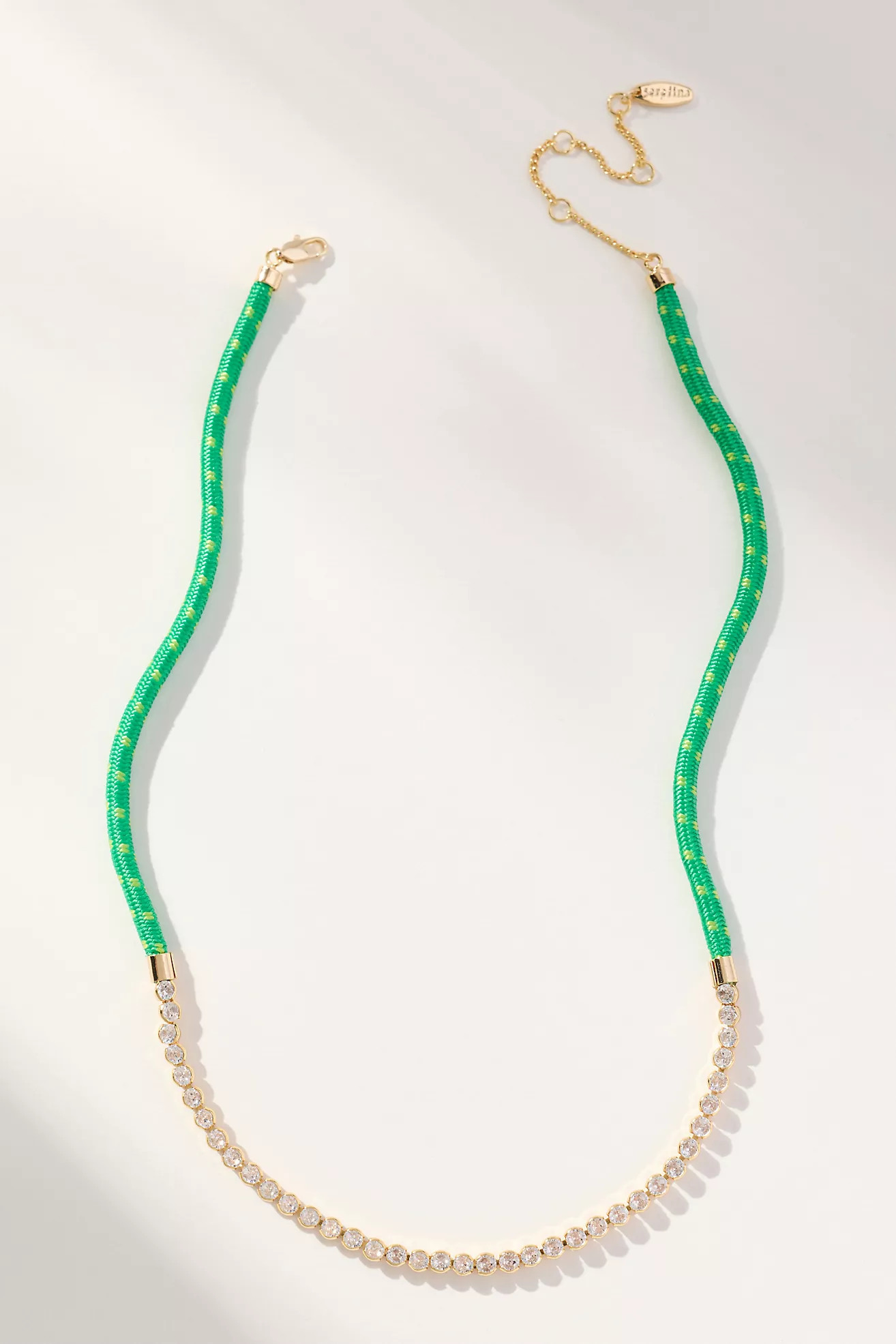 Delicate Corded Crystal Necklace | Anthropologie (US)