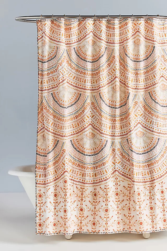 Teagan Organic Cotton Shower Curtain | Anthropologie (UK)