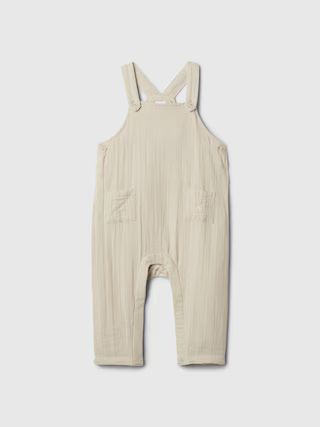 Baby Crinkle Gauze Overalls | Gap (US)