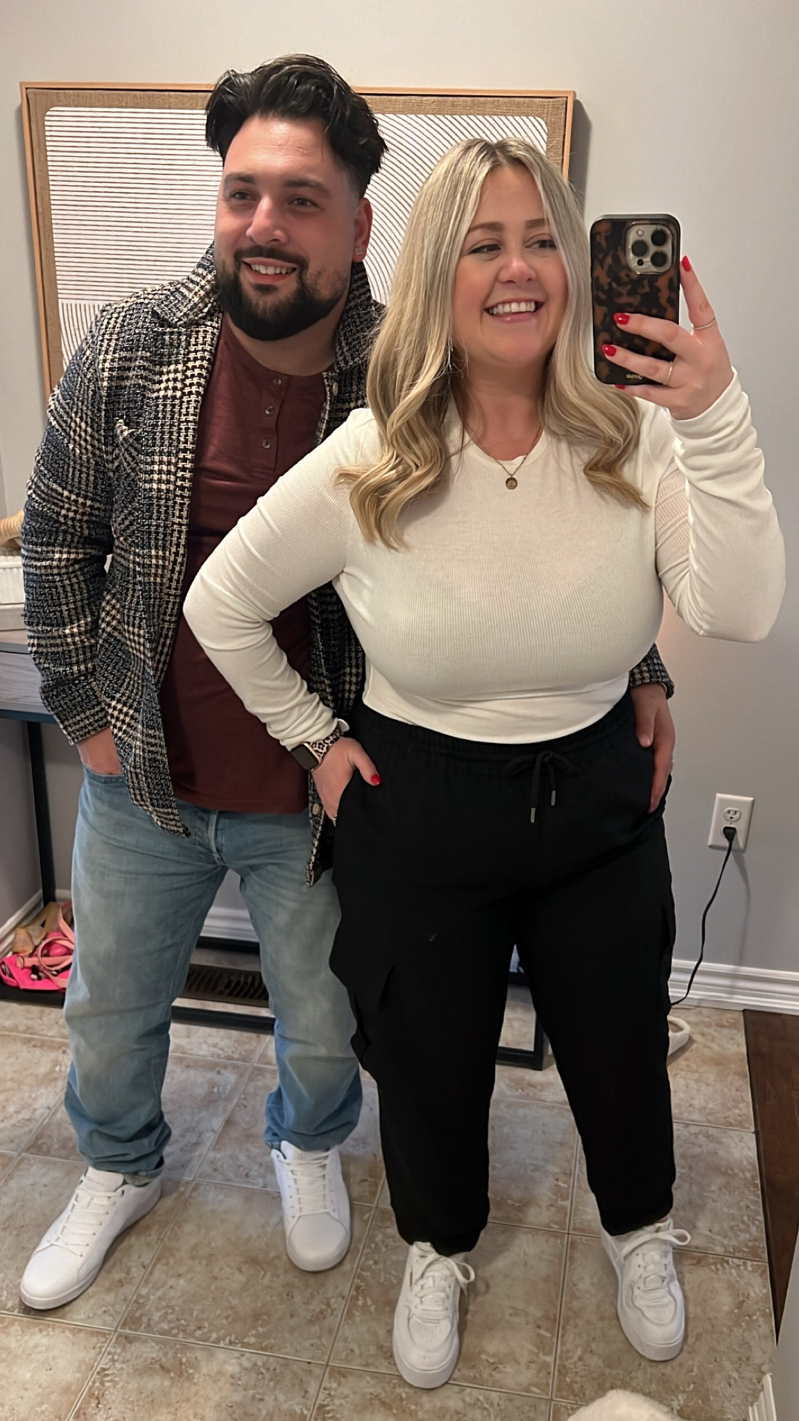 Casual Fridays ✌🏼

Shacket
Cargo pants 
Couples outfits 
Date nightt

#LTKmidsize #LTKfindsunder100 #LTKworkwear