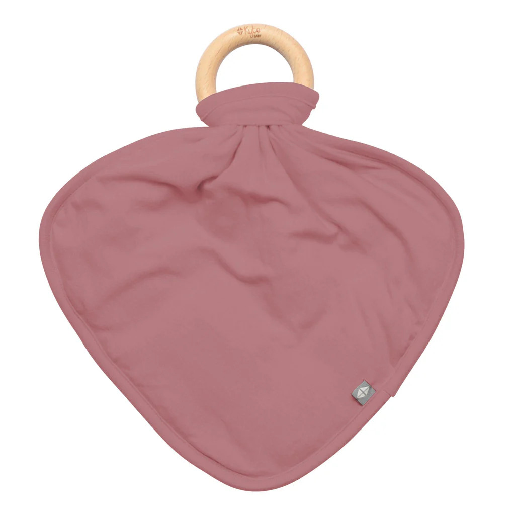 Lovey in Dusty Rose with Removable Teething Ring | Kyte BABY