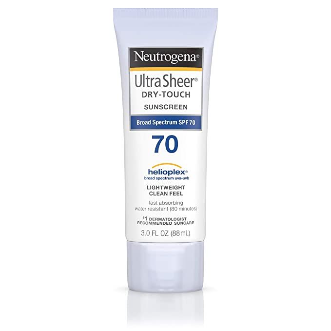 Neutrogena Ultra Sheer Dry-Touch Water Resistant and Non-Greasy Sunscreen Lotion with Broad Spect... | Amazon (US)