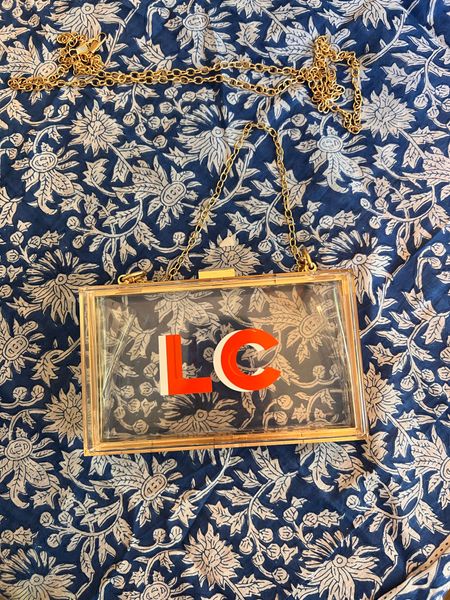 Gift idea for high school graduate.  Monogram acrylic purse for college.   

#LTKVideo #LTKGiftGuide #LTKfindsunder100