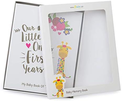 Ronica First Year Baby Memory Book & Baby Journal - Modern Baby Shower Gift & Keepsake for New Pa... | Amazon (US)
