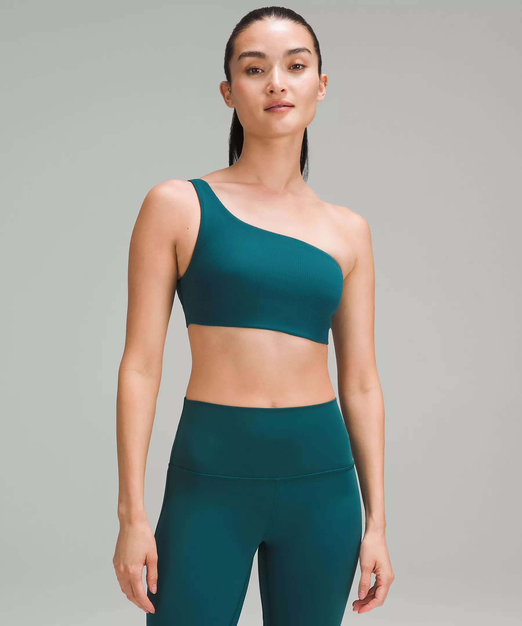 Ribbed Nulu Asymmetrical Yoga Bra | Lululemon (US)