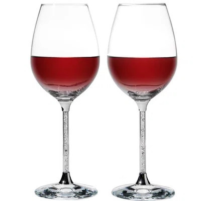 Matashi Crystal Wine Glasses Set - 18.5 Oz Lead-Free Clear Crystal Sparkling Wine Wedding Glasses, Elegant Crystal Filled Glassware - The Perfect Gift | Wayfair North America