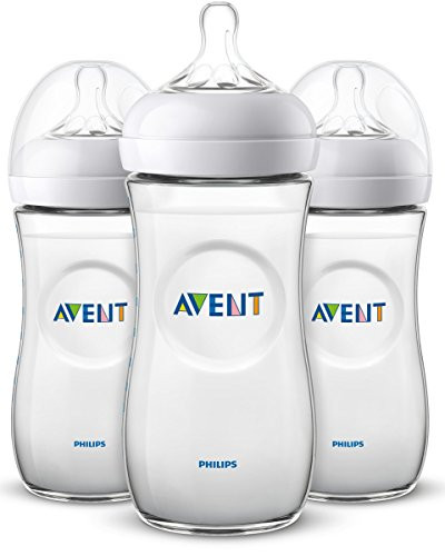 Philips Avent SCF016/37 Natural Baby Bottle, Clear, 11oz, 3pk | Amazon (US)