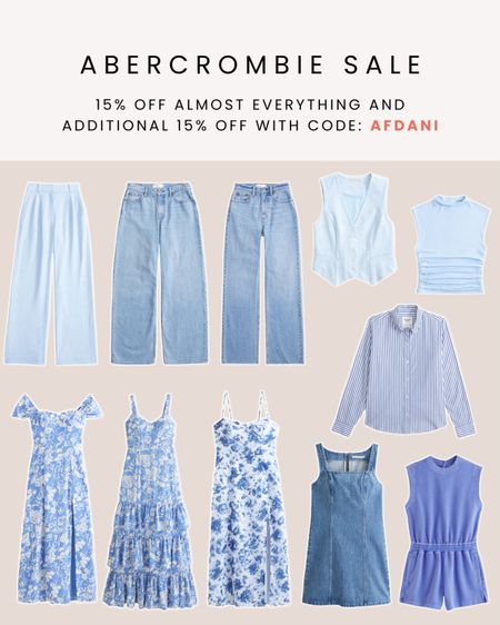 Abercrombie sale!! Use code AFDANI for an additional 15% off!!

#LTKsalealert #LTKfindsunder100 #LTKfindsunder50