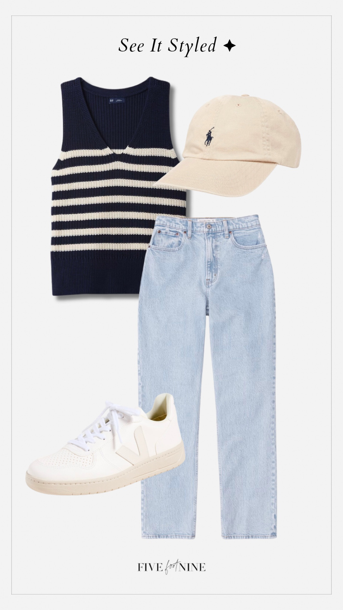 Spring outfit idea, striped sweater tank, tall fashion 

#LTKfindsunder100