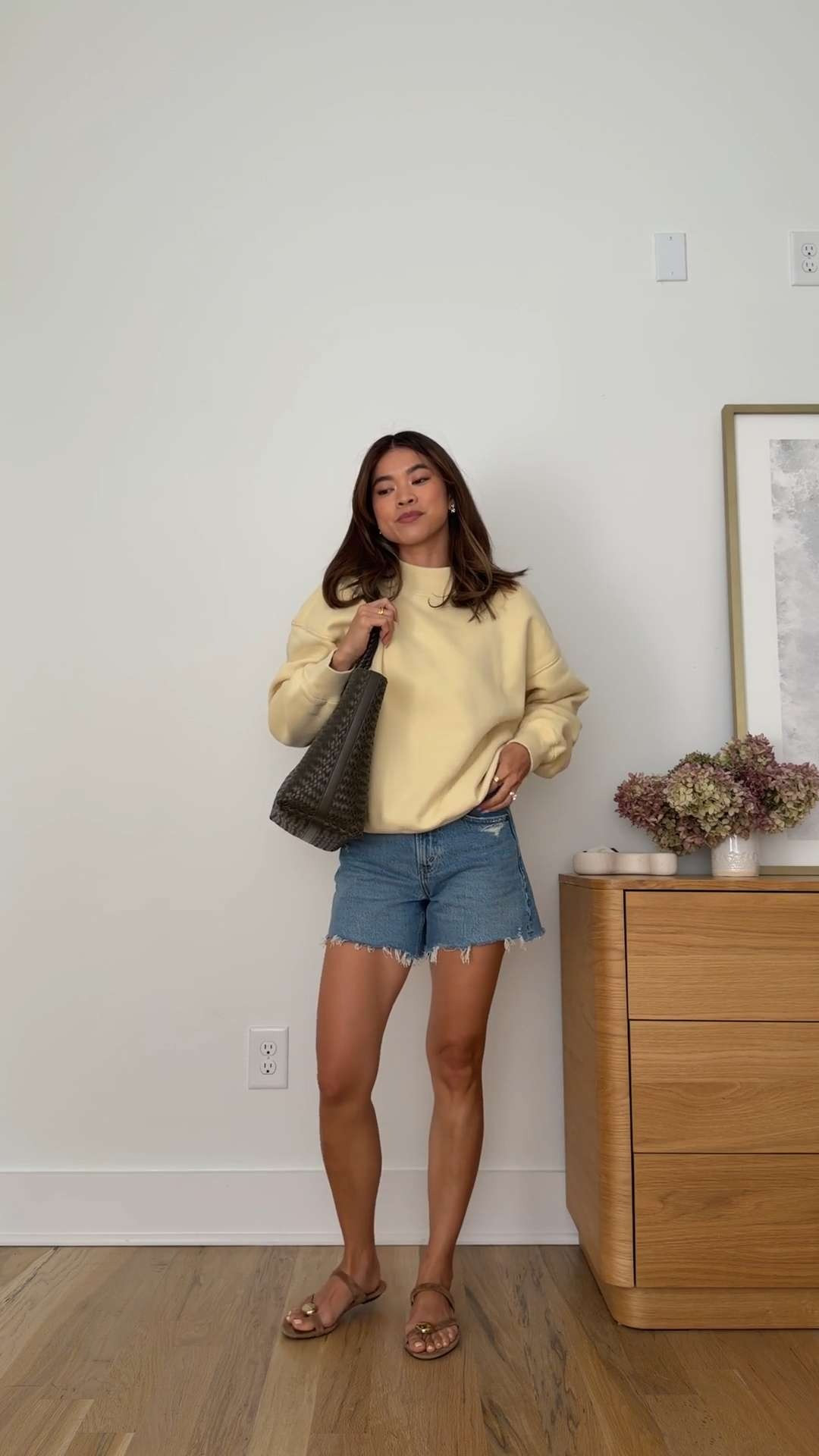 Are you looking for denim shorts? These @abercrombie high rise shorts are perfect for the summer.

Sizing info:
Abercrombie High Rise Dad short - Size 24 in Medium Destroy 
Abercrombie Sunday Mockneck Crew - size small in Light Yellow

petite fashion, get dressed with me, outfit inspiration, ootd, nashville outfit, Nashville influencer, petite style, vacation style, casual outfits, mom style, petite shorts, spring outfits, spring outfit info, spring shorts, spring outfit idea, spring top, spring bag, spring shoes, summer shorts, summer denim, denim shorts, summer sweatshirt, yellow sweatshirt abercrombie shorts

#LTKootd #LTKPetite #LTKTravel