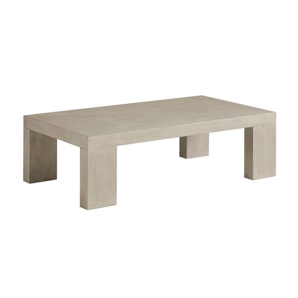 Malibu Warm Taupe 58-Inch Surfrider Cocktail Table | Bellacor