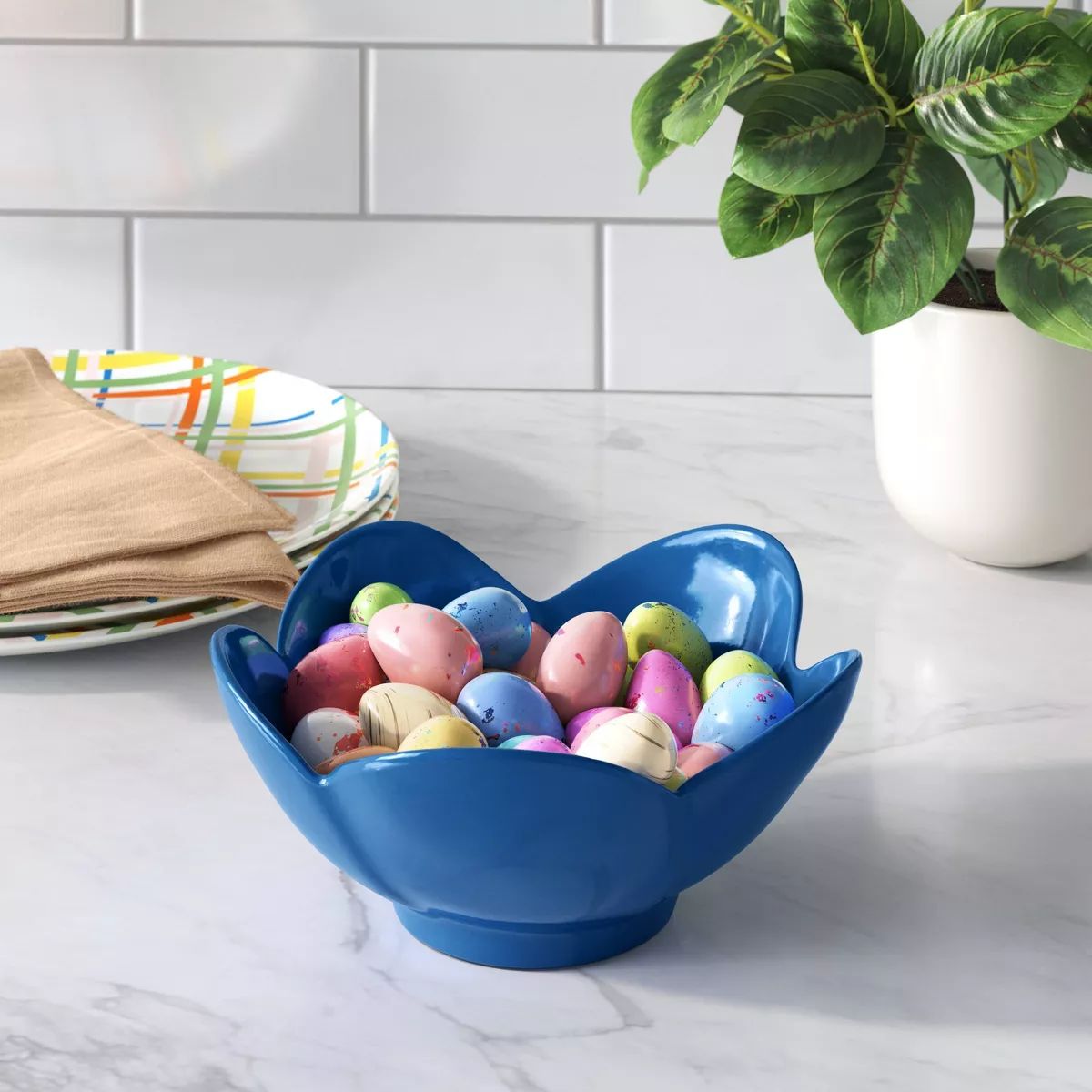 14oz Figural Flower Snack Bowl Blue - Room Essentials™ | Target