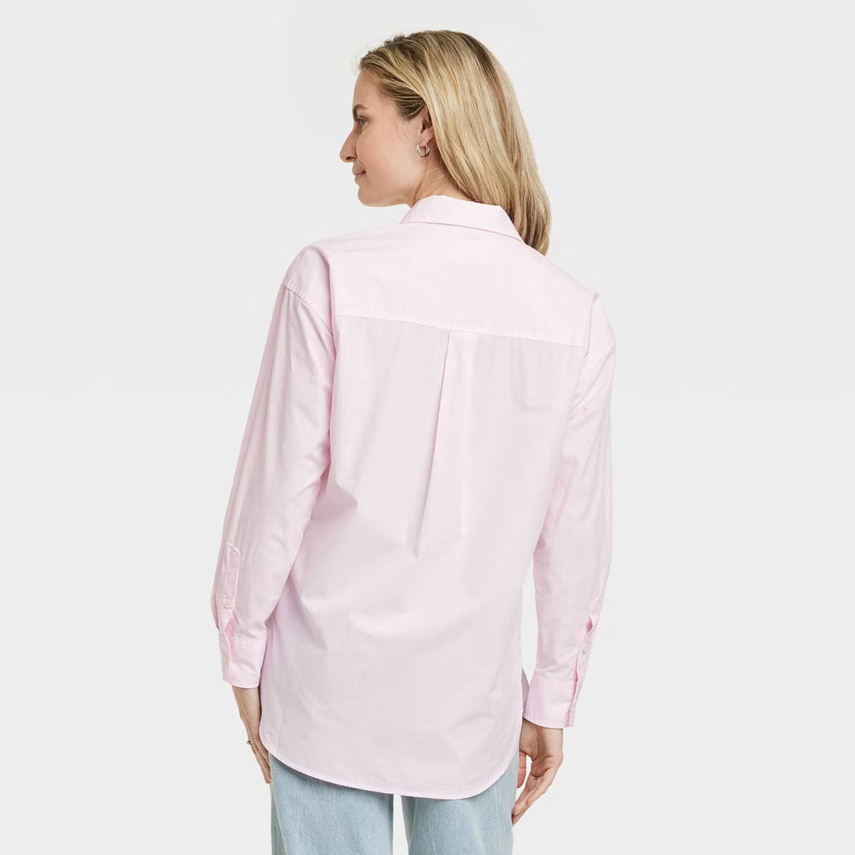 Women's Oversized Long Sleeve Collared Button-Down Shirt - Universal Thread™ | Target