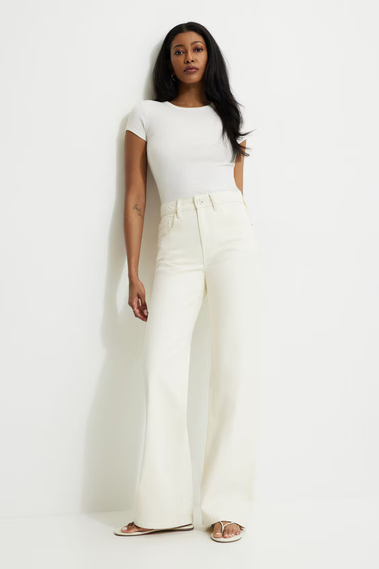 Heidi High Rise Wide Leg Jeans | Dynamite Clothing