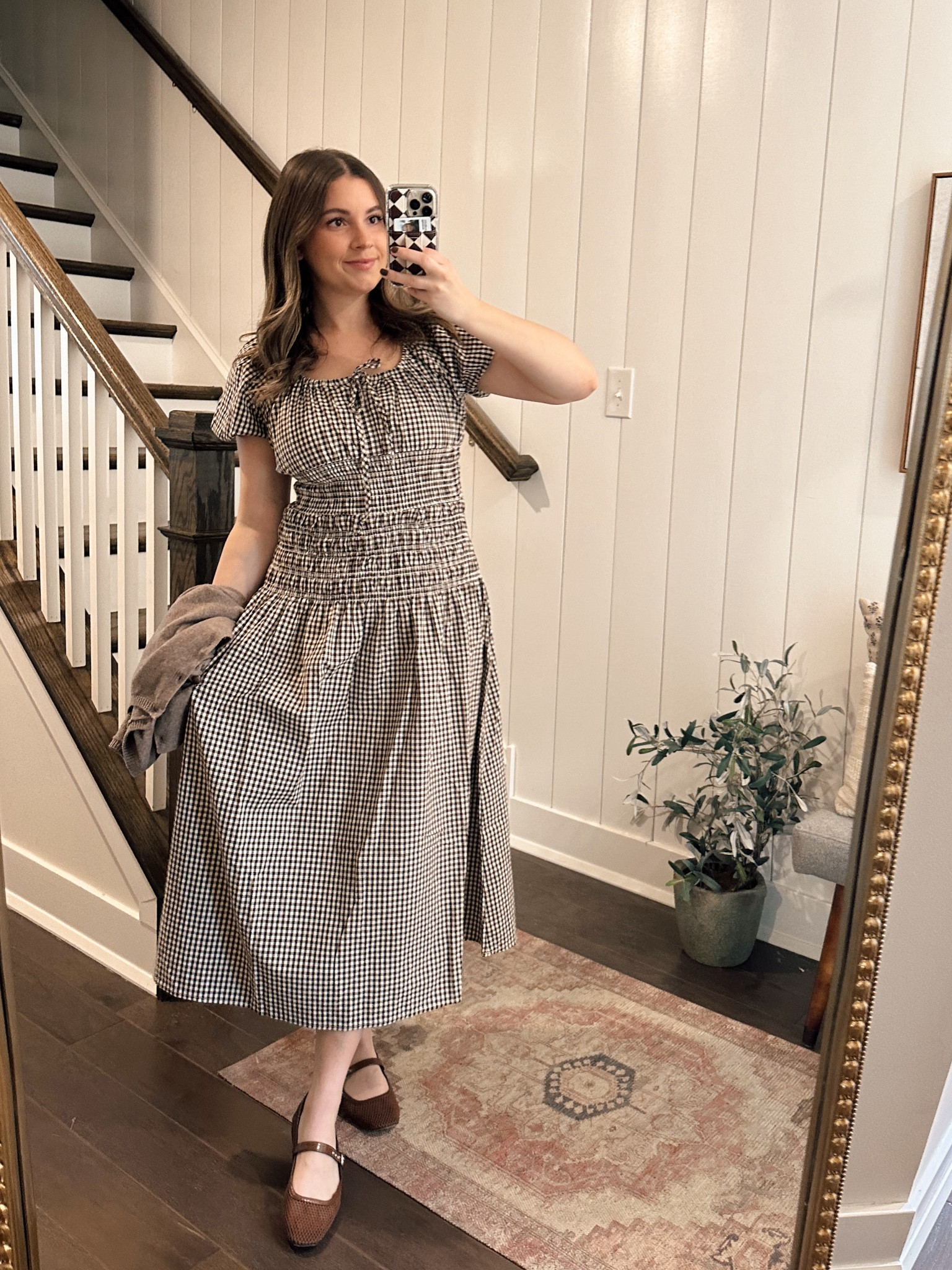 Wearing a small in the dress! 