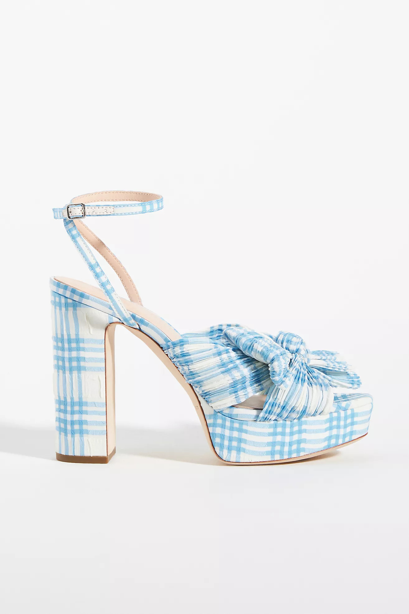 Loeffler Randall Natalia Plaid Platform Heels | Anthropologie (US)
