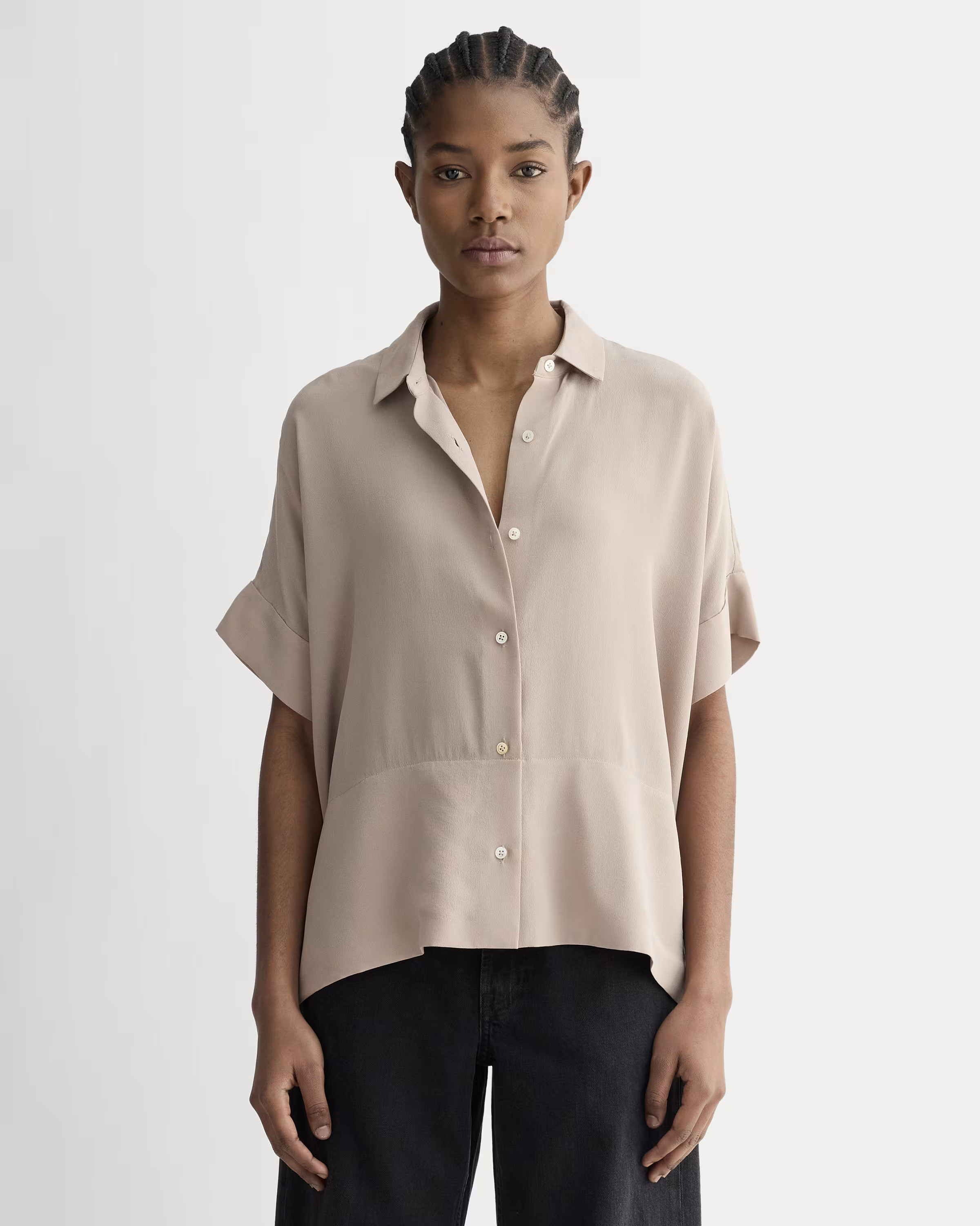 The Boxy Shirt in Washable Silk | Everlane