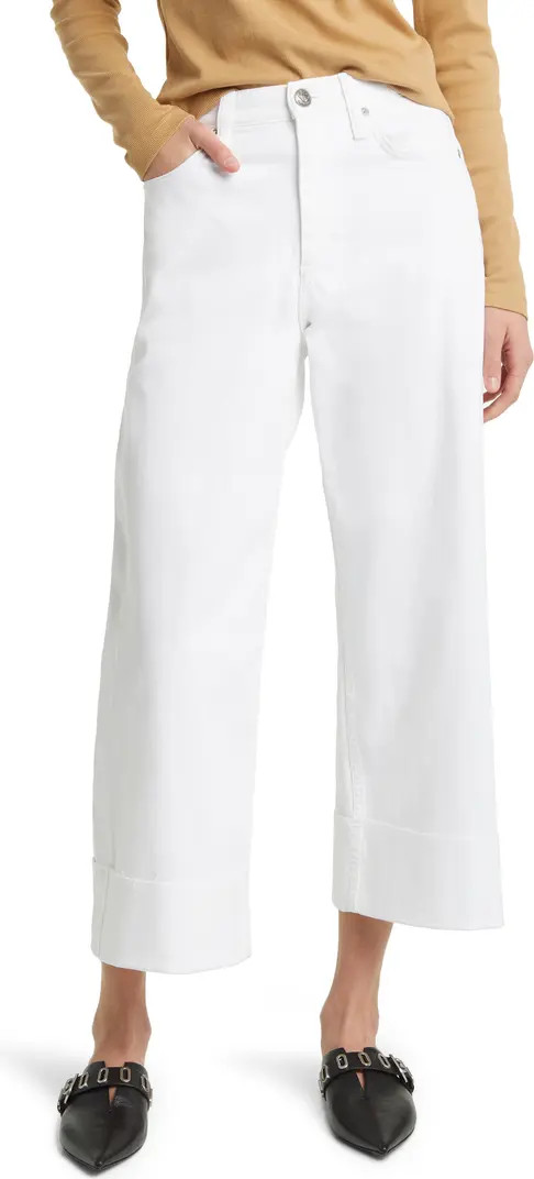 Andi Raw Hem High Waist Wide Leg Jeans | Nordstrom
