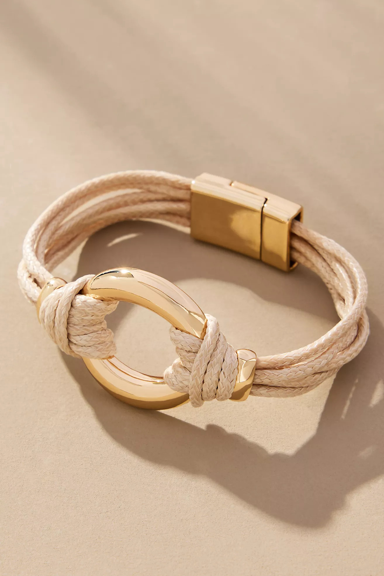 Faux Leather Knot Hardware Bracelet | Anthropologie (US)