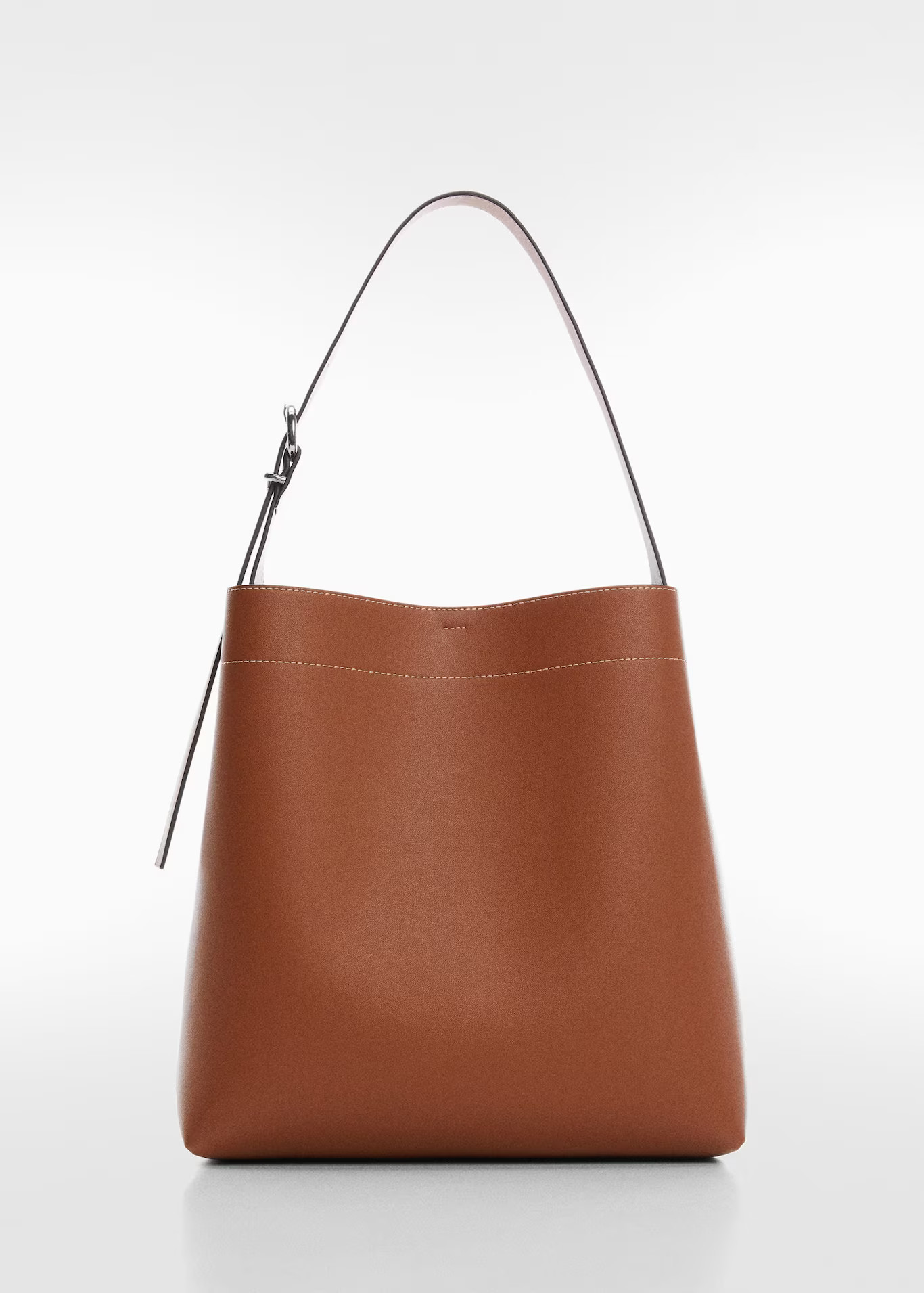 Short handle shopper bag -  Women | Mango USA | MANGO (US)