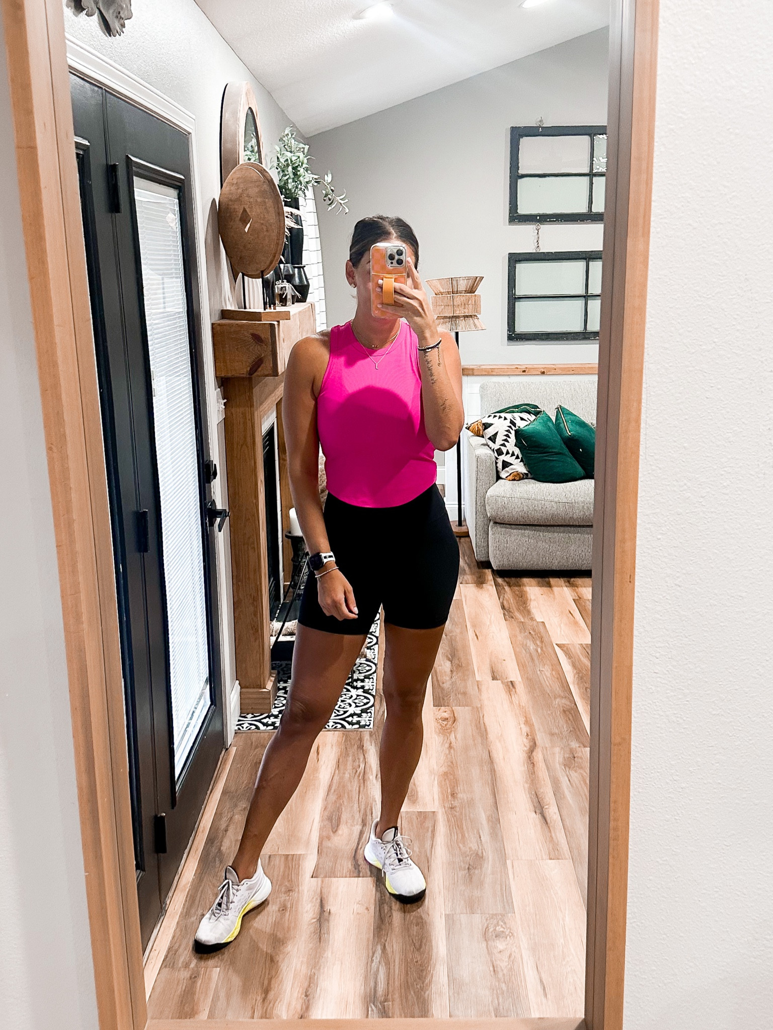 Tank-large (sized up) code JESSAJO10
Shorts-medium 
Lifting shoes-tts 8

#LTKsalealert #LTKshoecrush #LTKFitness