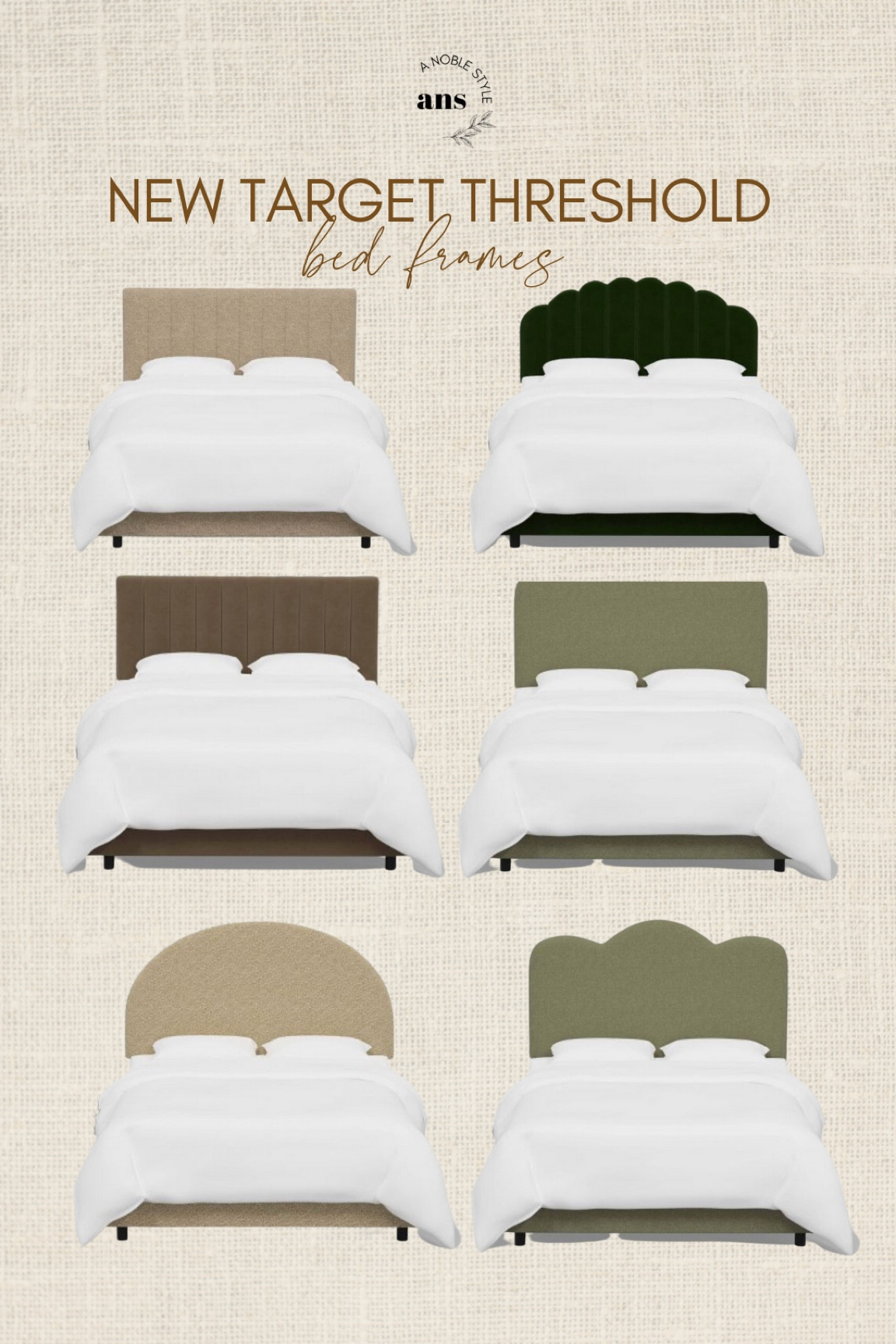 New upholstered bed frames from Target
Threshold. Comes in so many different sizes, colors and fabric options.

#LTKFind #LTKhome