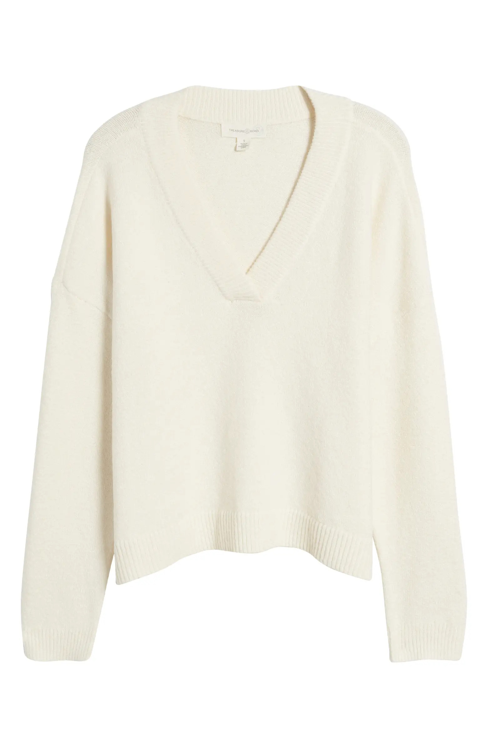 Treasure & Bond Oversize V-Neck Sweater | Nordstrom | Nordstrom