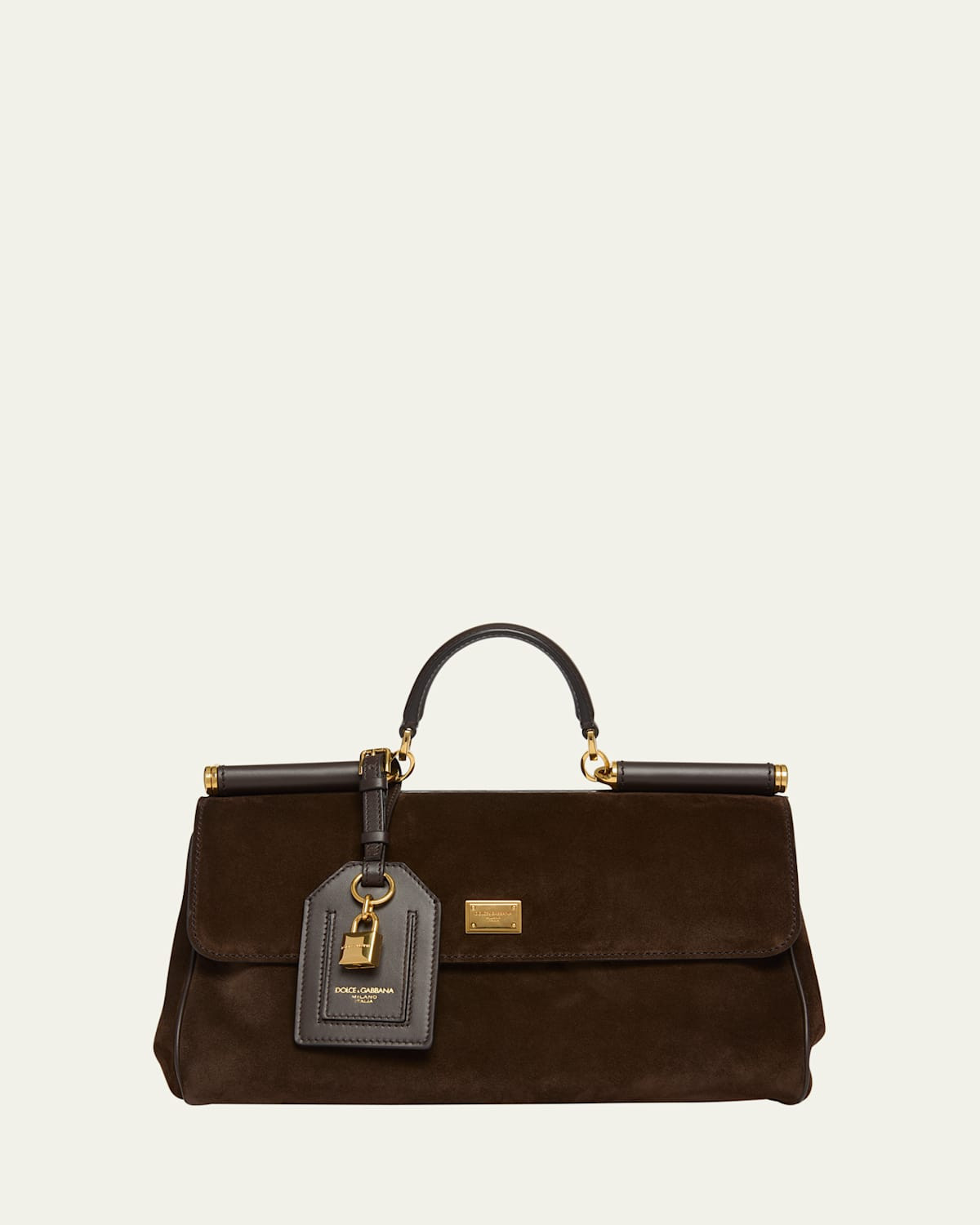 My Sicily Suede and Leather Top-Handle Bag | Bergdorf Goodman