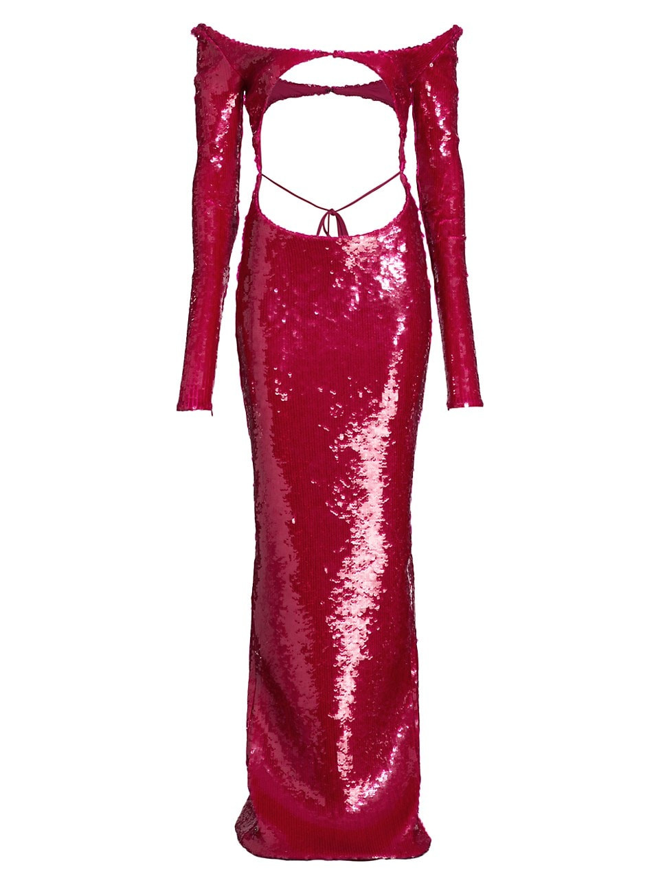Sequin-Embroidered Cut-Out Gown | Saks Fifth Avenue
