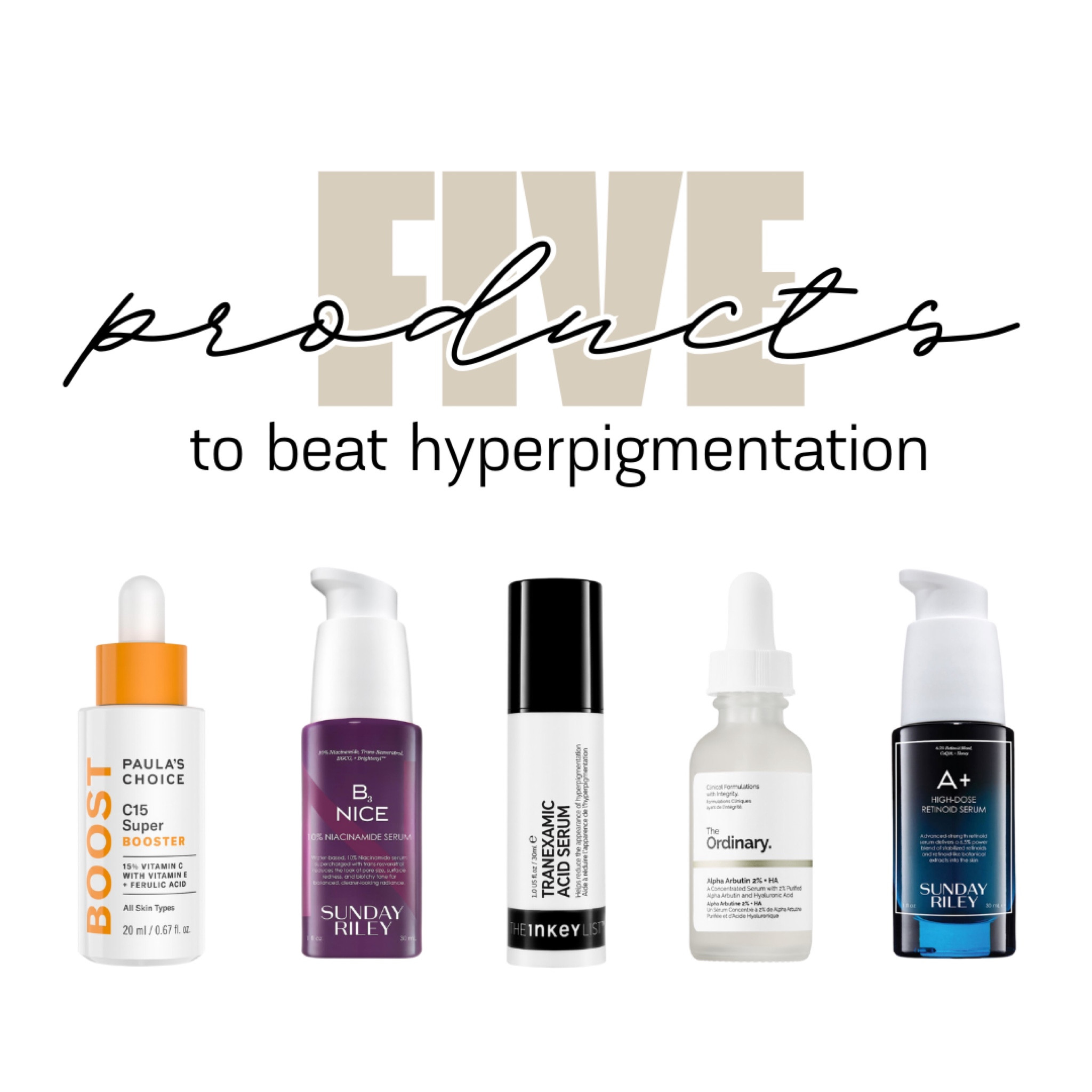 I swear by these 5 products that work together to tackle hyperpigmentation and discoloration. 

#LTKBeauty