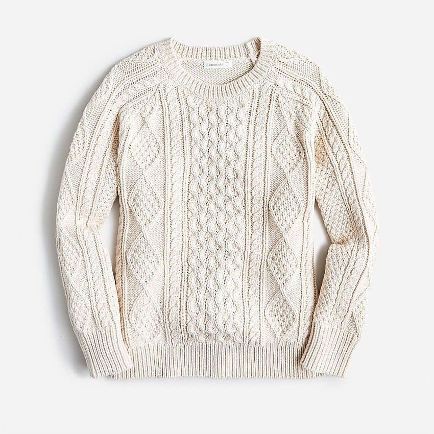 Boys' cable-knit fisherman sweater | J. Crew US