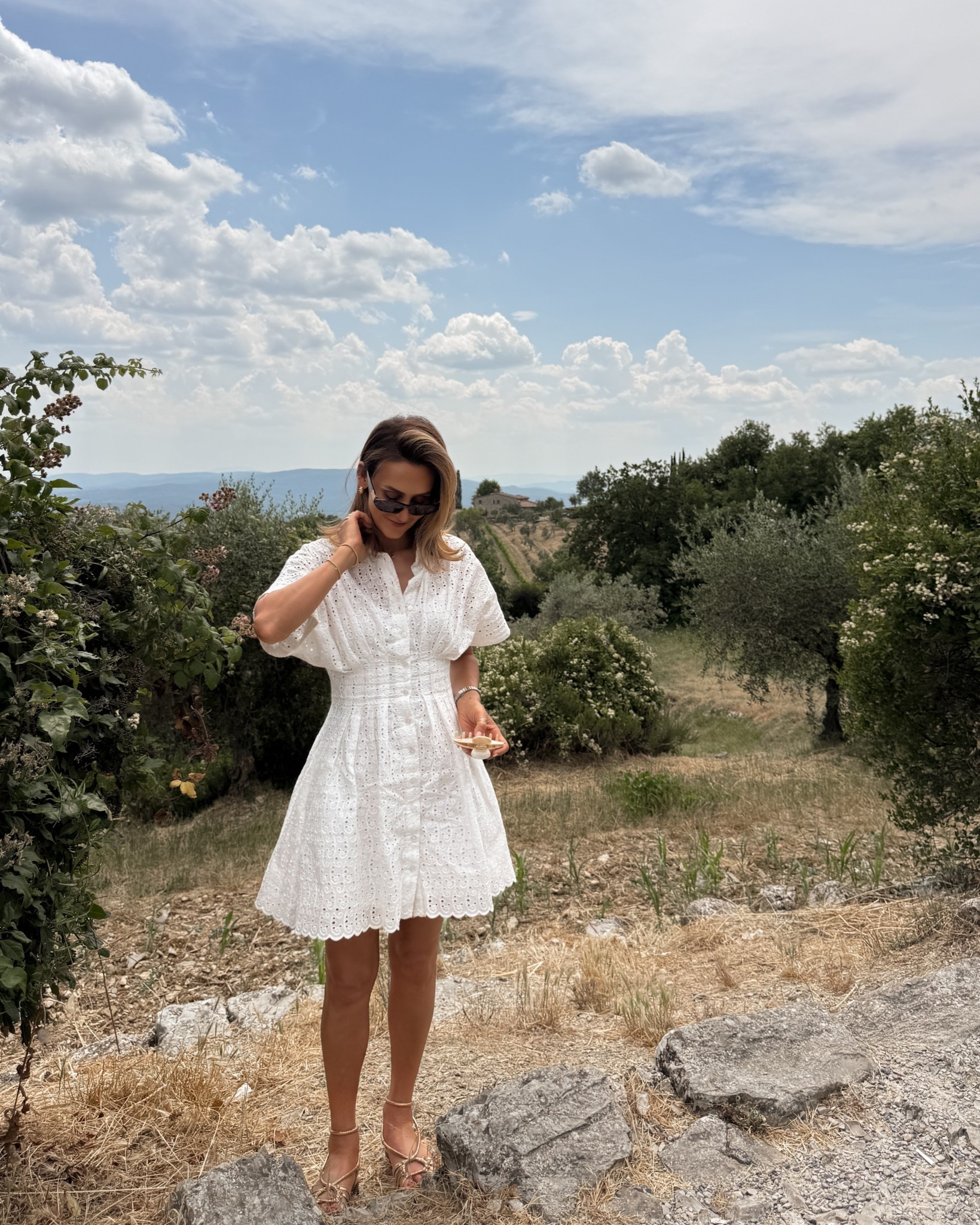 The cutest eyelet dress that will carry you from day activities to dinner! Super versatile and feminine! The lining is attached to dress making it super easy to wear! Size xs - love the cinched waist and scalloped hem! 

#LTKShoeCrush #LTKSeasonal #LTKStyleTip