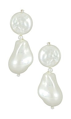 BaubleBar Ella Earrings in Pearl from Revolve.com | Revolve Clothing (Global)