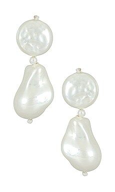 BaubleBar Ella Earrings in Pearl from Revolve.com | Revolve Clothing (Global)