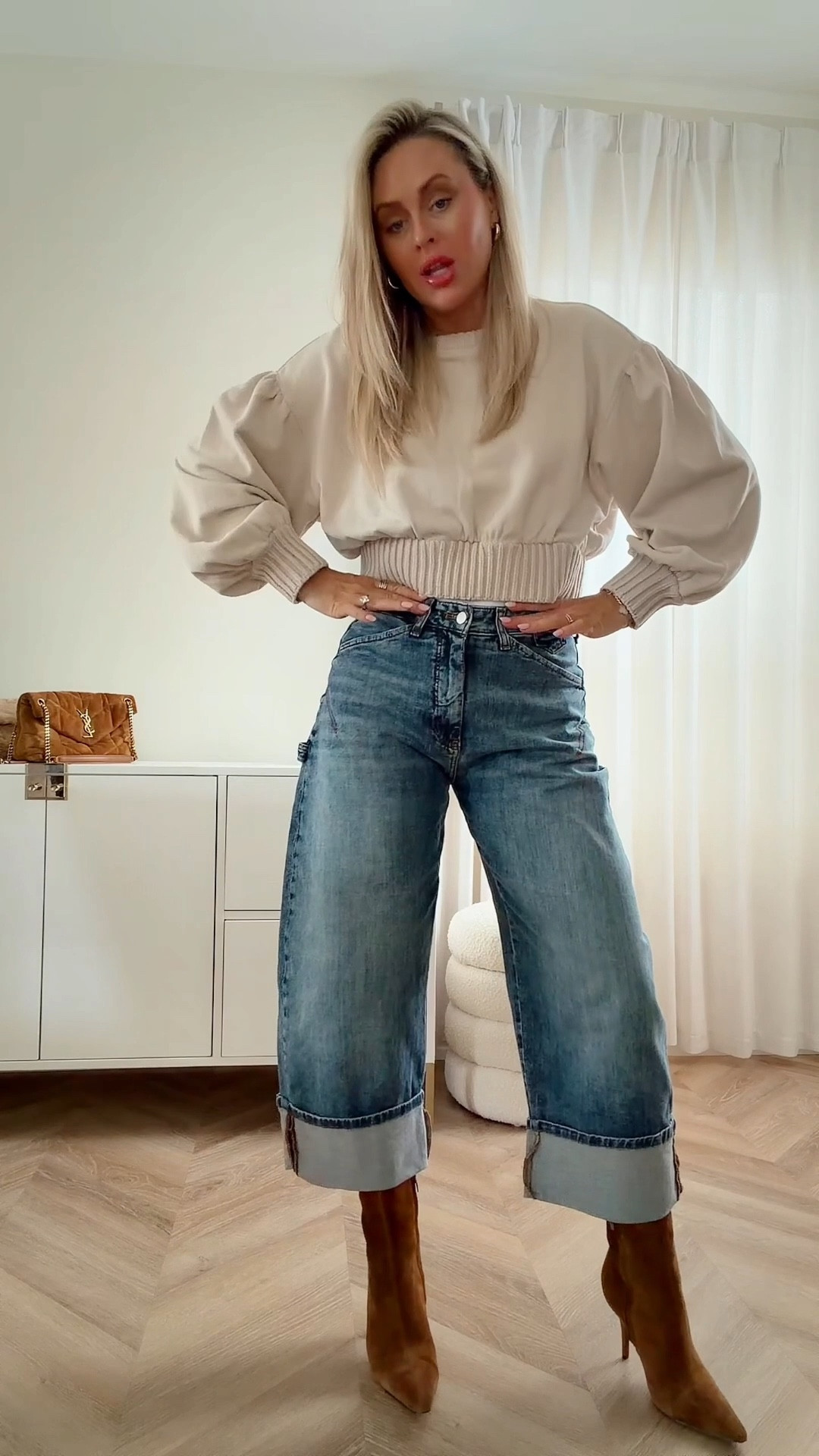 Size up one in jeans! More washes! 
Top wearing small.
OOTD🤍

#LTKOver40 #LTKSeasonal #LTKootd