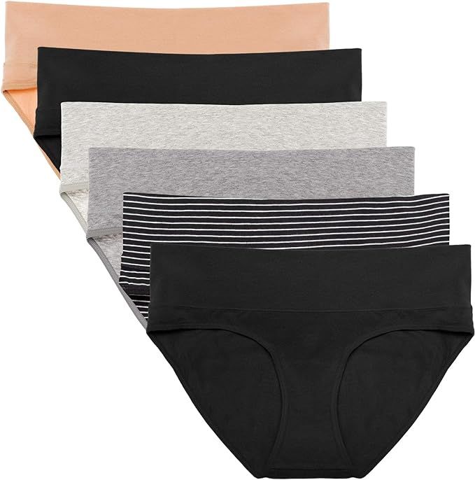 Intimate Portal Maternity Underwear | Pregnancy Postpartum Panties | Foldable Briefs Under the Bu... | Amazon (US)