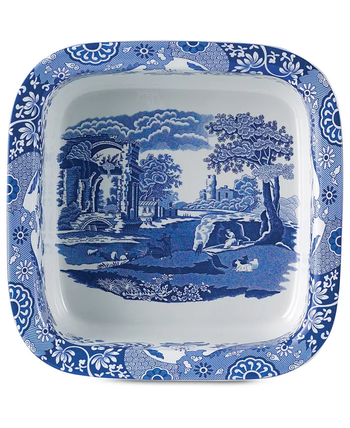 "Blue Italian" Square Dish, 10" | Macy's Canada