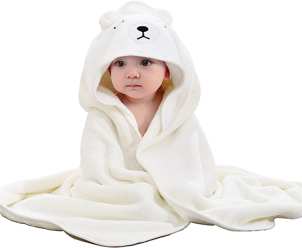 AUULA Hooded Baby Towel, Pool Baby Bath Towel with Hood, Baby Bath Towels Wrap, Blanket for Baby,... | Amazon (CA)