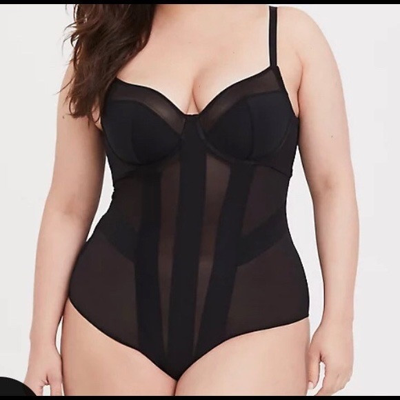 🆕Torrid Black Mesh Strappy Bodysuit‎ | Poshmark