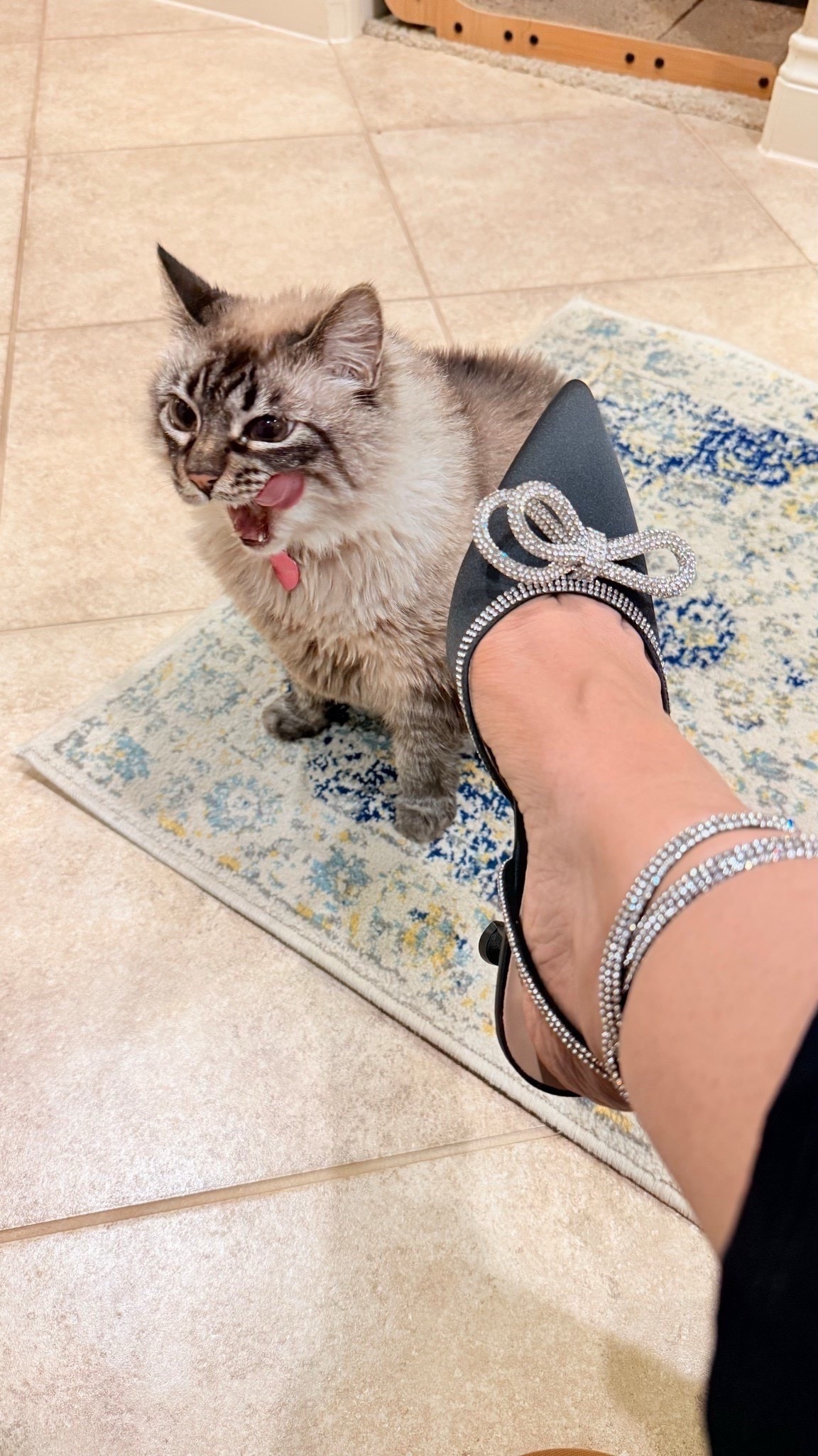 The black heels with a rhinestone bow are perfect for date night or a wedding. I love how they can dress up any outfit  

#LTKmomlife #LTKootd #LTKgrwm