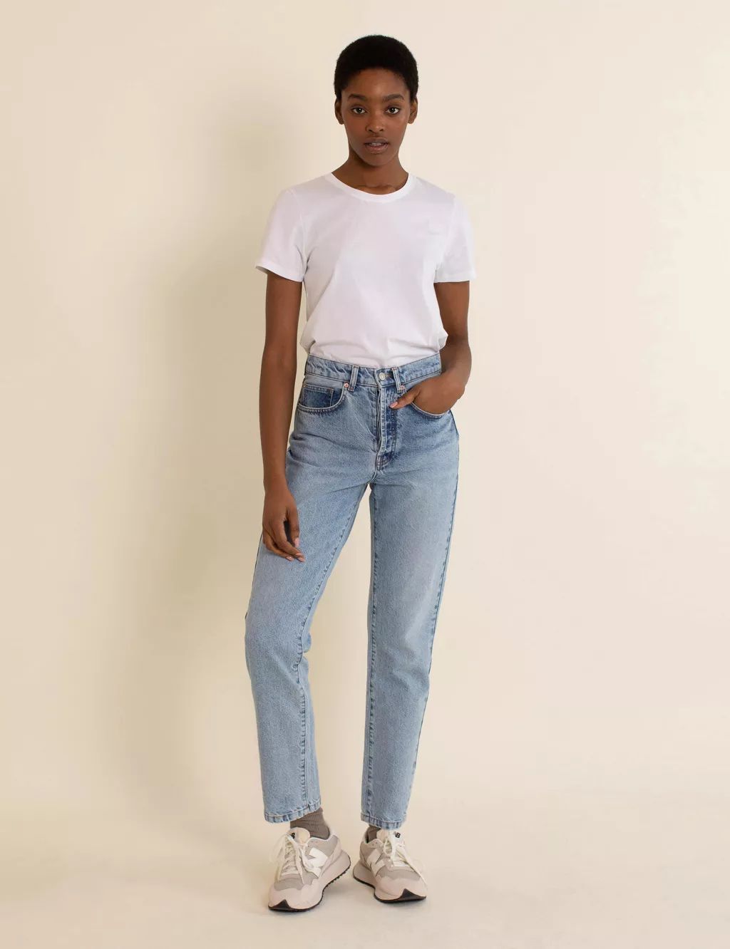 Pure Cotton Straight Leg Jeans | Marks & Spencer (UK)