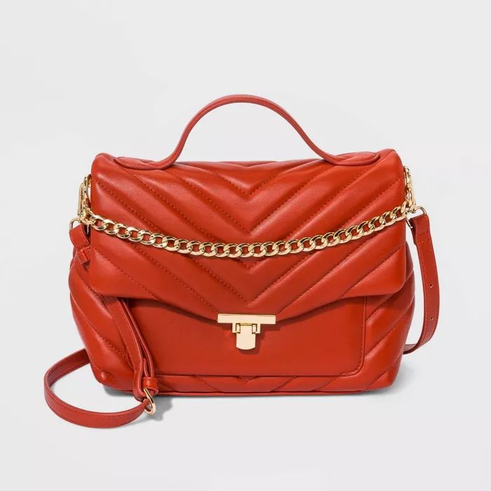 Quilted Top Handle Satchel Handbag - A New Day™ | Target