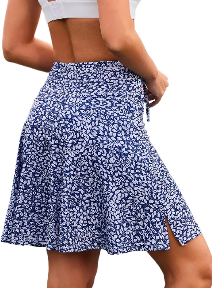 COOrun Tennis Skirt Women 20" Knee Length Golf Skort with Pockets High Waisted Athletic Sports In... | Amazon (US)