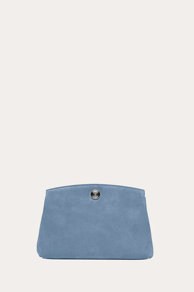 Pushlock Pouch Denim Suede | LITTLE LIFFNER