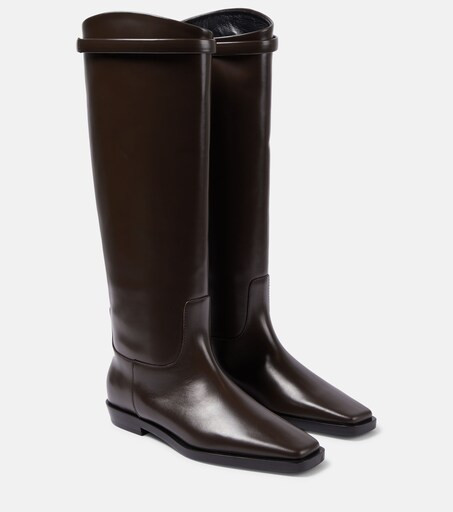 Leather knee-high boots | Mytheresa (US/CA)