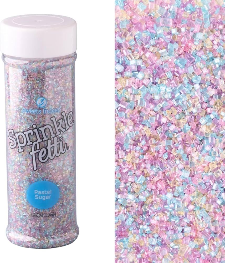 Sweets Indeed Pastel Sugar, Edible Sprinkle Sugar Mix, Perfect for Cake Decorations, Baking, Ice ... | Amazon (US)