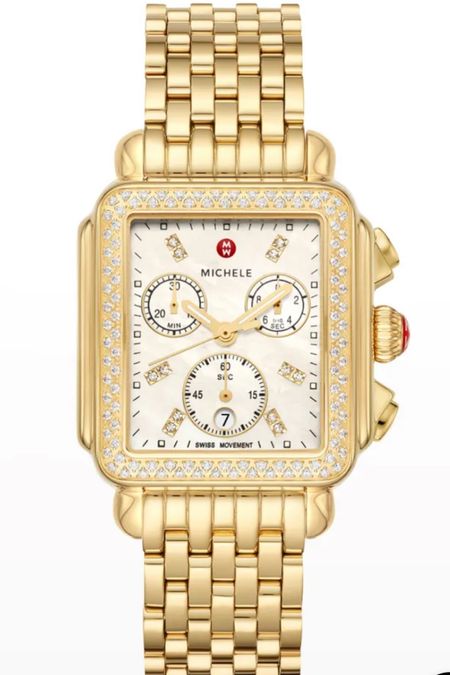 MICHELE
Deco Gold Diamond Bracelet Watch


#LTKParties #LTKGiftGuide #LTKStyleTip